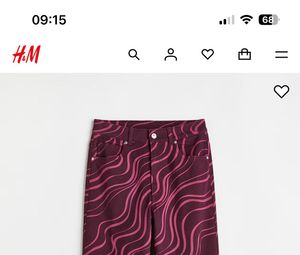 Wide Leg Patterned Pants