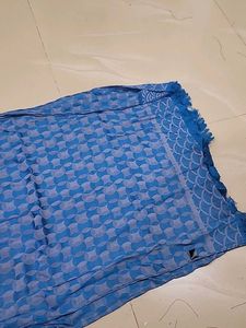 Blue Geometric Pattern Dupatta