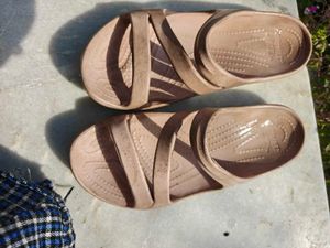 Comfortable Black &amp; cream Flip Flops- Used