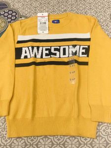 Awesome Boys Yellow Sweater - New