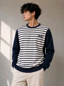 Men's Striped Long Sleeve T-Shirt