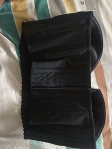 Black Strapless Bra with Lace Detail