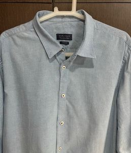 Zara Man Light Blue Slim Fit Shirt