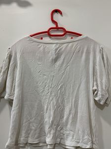 White Embroidered Top