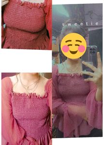 Chic Smocked Rose Pink Top