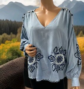 Embroidered Bohemian Blouse