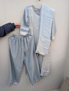 Elegant Blue Kurta Set with Dupatta