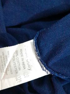 Navy Blue Allen Solly Polo T-Shirt For Men's