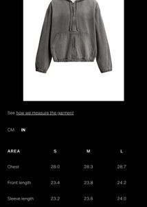 ZARA WASHED HOODED JACKET