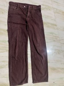 Brown Wide Leg Trousers