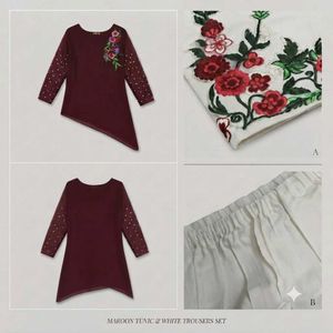 Chic Floral Embroidered Tunic Top