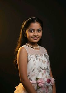 Floral Girls' Party Dress