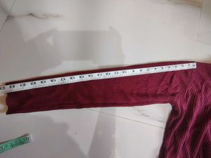 maroon turtleneck Sweater