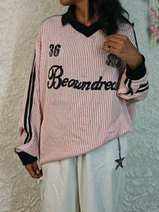 Striped Long Sleeve V-Neck shirt