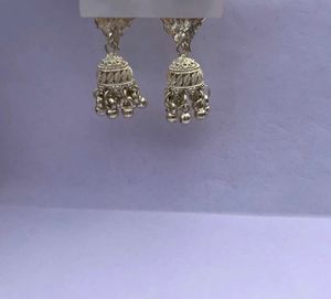 Peacock Feather Jhumka Earrings