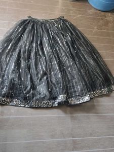 black lehenga choli and dupatta set