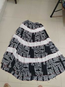 Bohemian Print Tiered Maxi Skirt