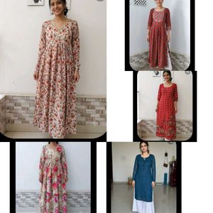 Floral Print gown kurti