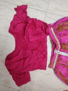 Vibrant Pink Ethnic Lehenga Choli Set