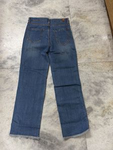 Stylish Blue Denim Wide Leg Jeans