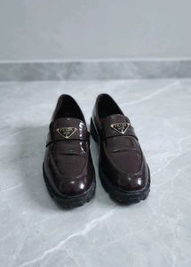 Designer Brown Leather Loafers