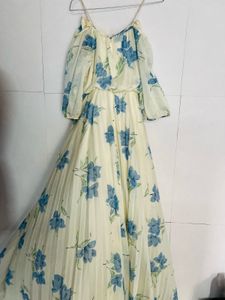 Floral Cold Shoulder Maxi Dress