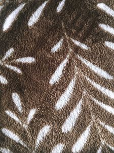 Cozy Brown Leaf Print fleece Pajama Pants
