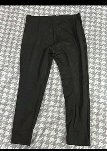 Women's Black Zipper Detail Pants