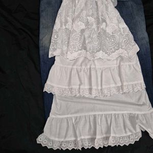 y2k straight long shirt Ruffled Overlay whimsical