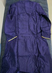 Elegant Navy Kurta Set with Embroidery