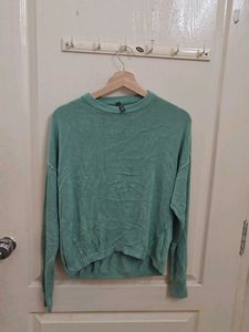 Soft Green Crew Neck Sweater