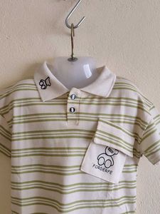 Cute Striped Polo Shirt