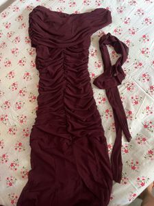Elegant One-Shoulder Ruched Gown