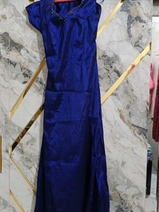 Elegant Blue Ethnic Gown