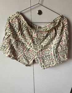 New Love & Sleep Print Shorts