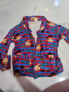 Cozy Alphabet Print Pajama Set