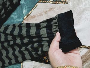 Striped Cropped Payjama