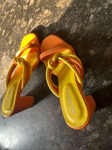 Bright yellow heels