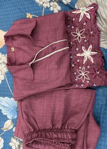 Elegant Embroidered Kurta Set