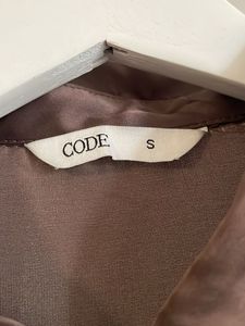 Brown Satin Shirt