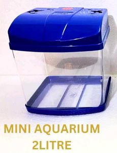 Mini Aquarium Fish Tank ( new blue colour)