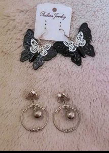Fashion Jewelry Butterfly & Ball Drop Earrings