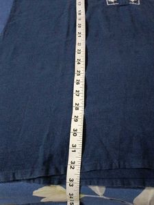 Blue Embroidered Tunic Top