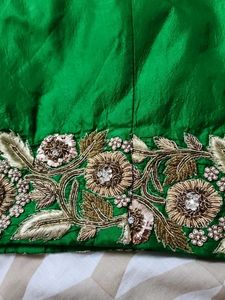 Emerald Green zardosi Embroidered blouse
