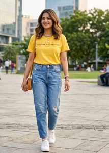 Yellow Graphic T-Shirt