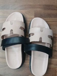 Stylish Two-Strap Slide Sandals