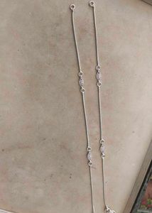 Pure Silver Anklets पायल For Women&amp; Girls. 1 pair