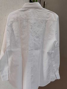 Elegant White Embroidered Shirt