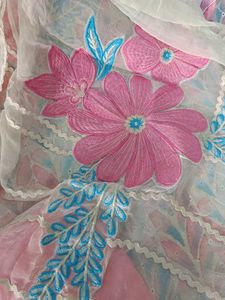 Embroidered cotton designer unstitched suit