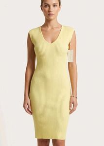 Ribbed Knit Sleeveless Mini Dress